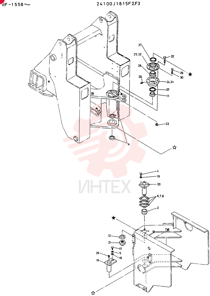 Схема (LK700A) - WHEEL LOADER ASN RE1558 (1/03-12/03) 24100J1815F2