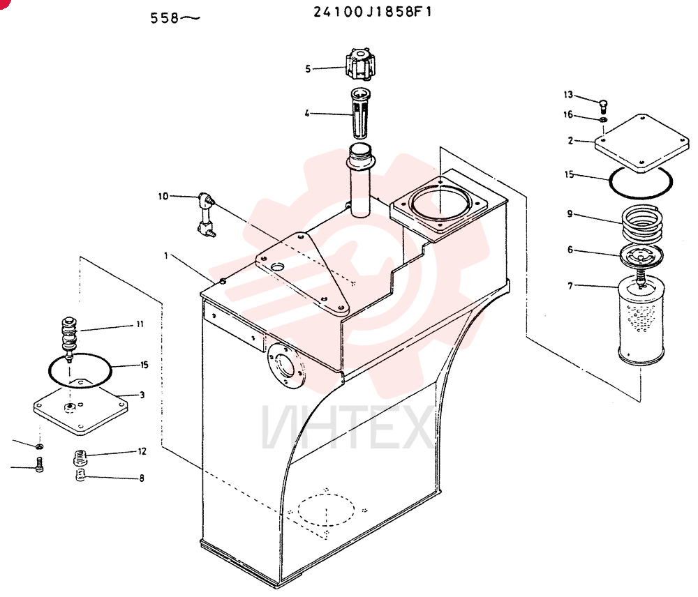 TANK ASSY, HYDR, Start Serial: RF.1558
