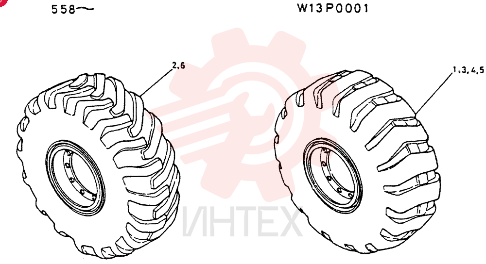 TIRE ASSY W13P0001