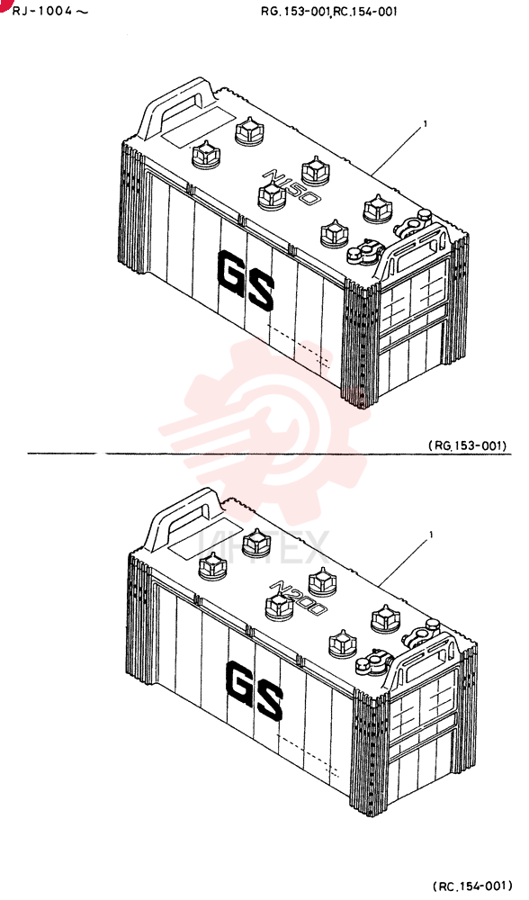 BATTERY GROUP RG153-001