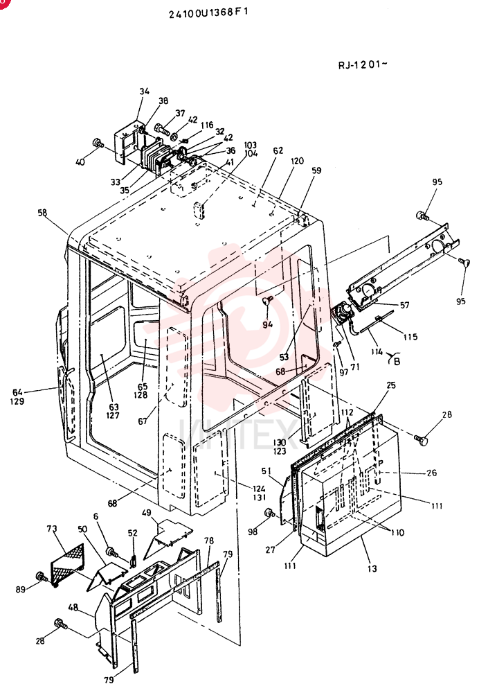 CAB ASSY 24100U1368F1 (2)