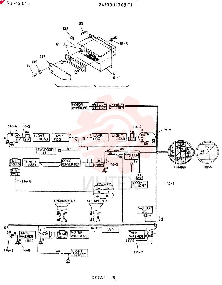 CAB ASSY 24100U1368F1 (1)