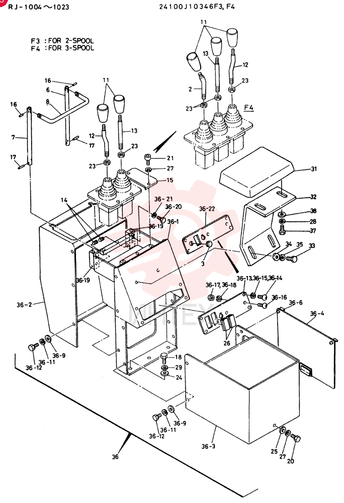 CONTROL ASSY, HYDR 24100J10346F3