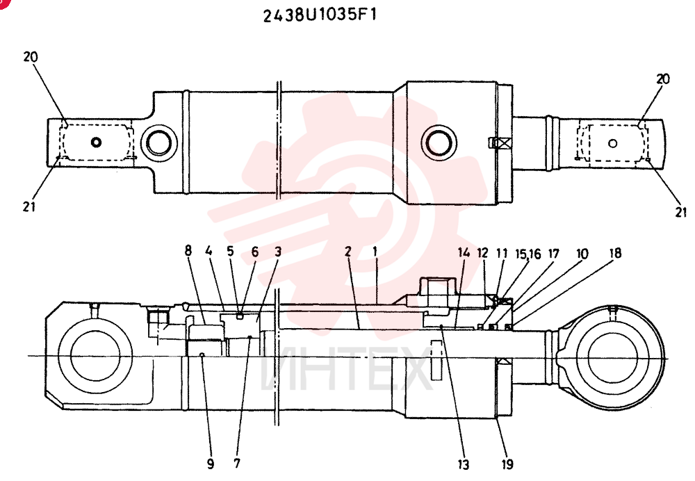CYLINDER ASSY, CLAMP 2438U1035F1