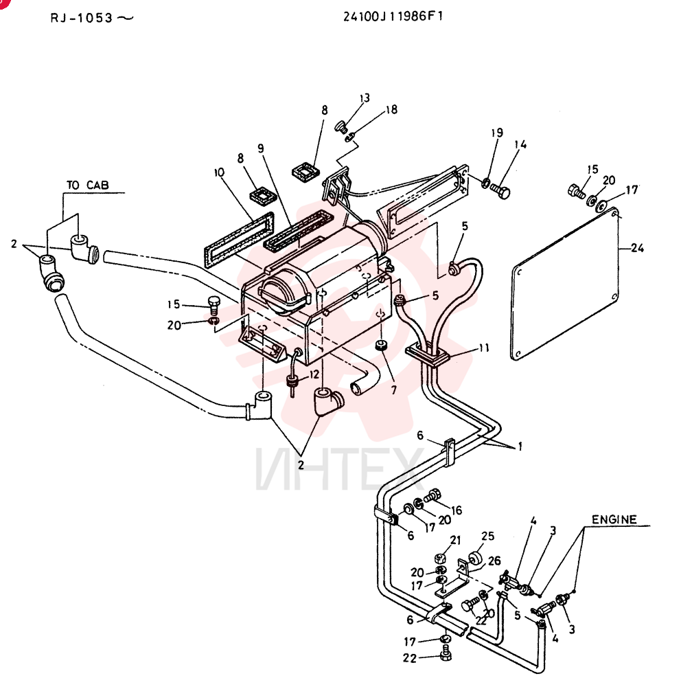 HEATER GROUP 24100J11986F1