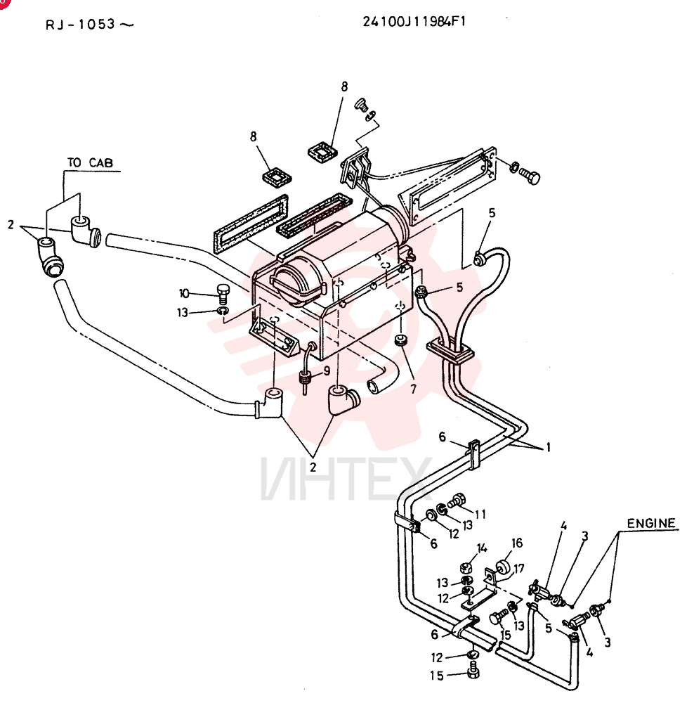 HEATER LINES 24100J11984F1