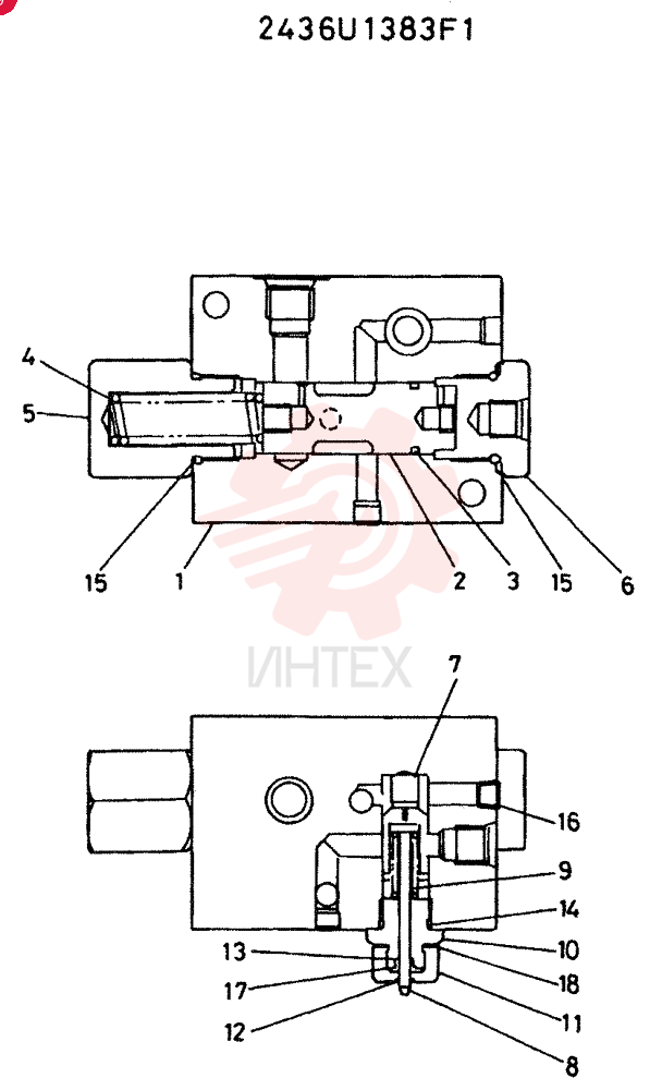 HYDRAULIC VALVE 2436U1383F1