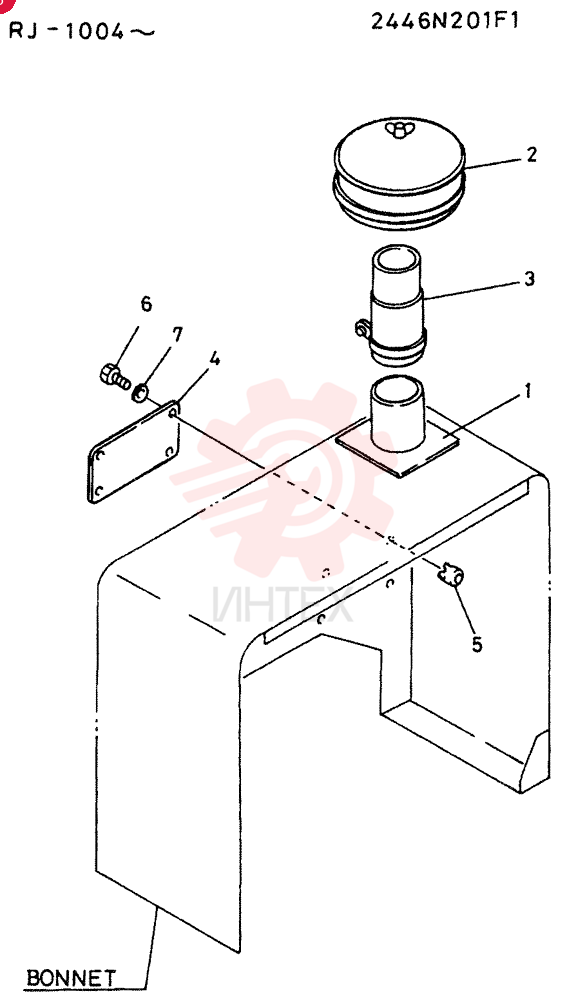 PRE CLEANER ASSY 2446N201F1