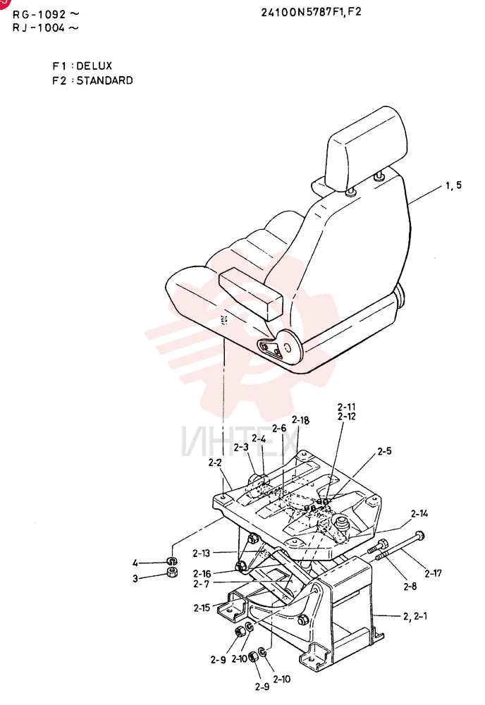 SEAT ACCESSORY 24100N5787F1