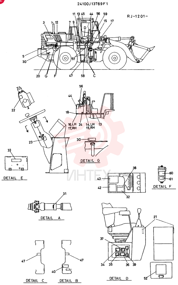 STICKER GROUP, ENG. 24100J13789F1 (2)