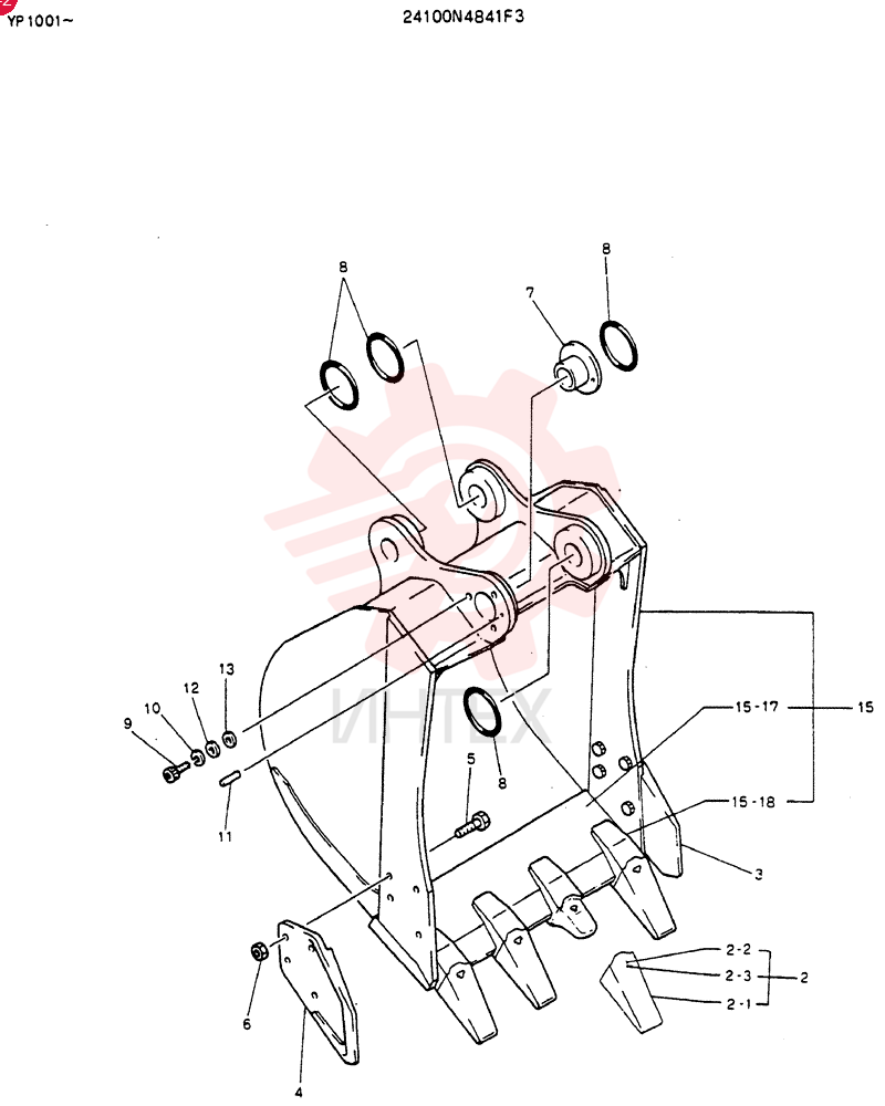 BUCKET ASSY, 0.3M3
