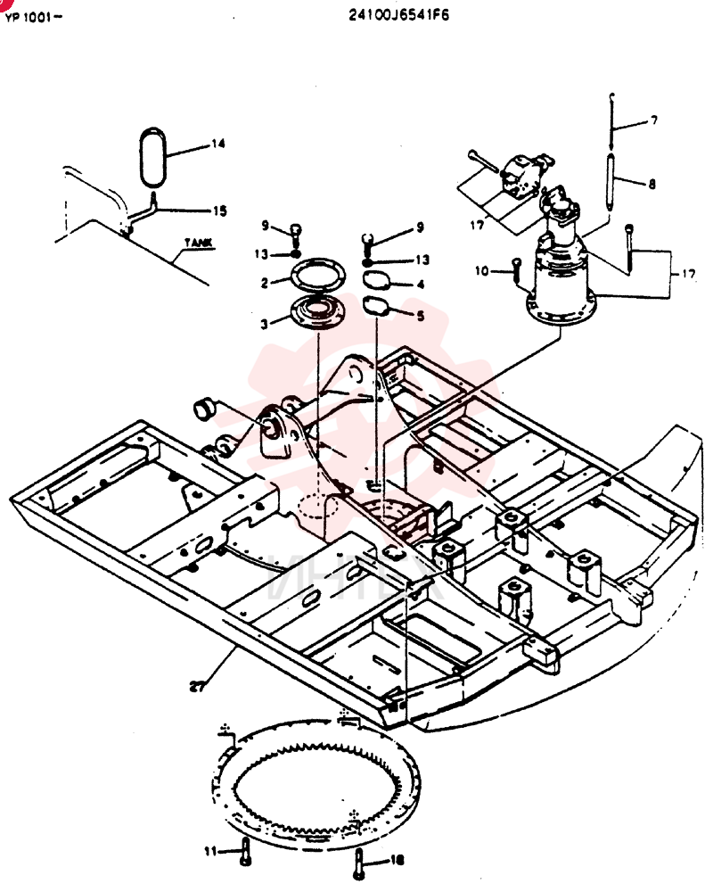 FRAME ASSY, UPP 24100J6541F6