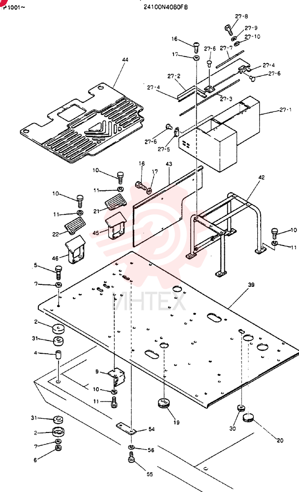PLATE ASSY, FLOOR 24100N4080F8