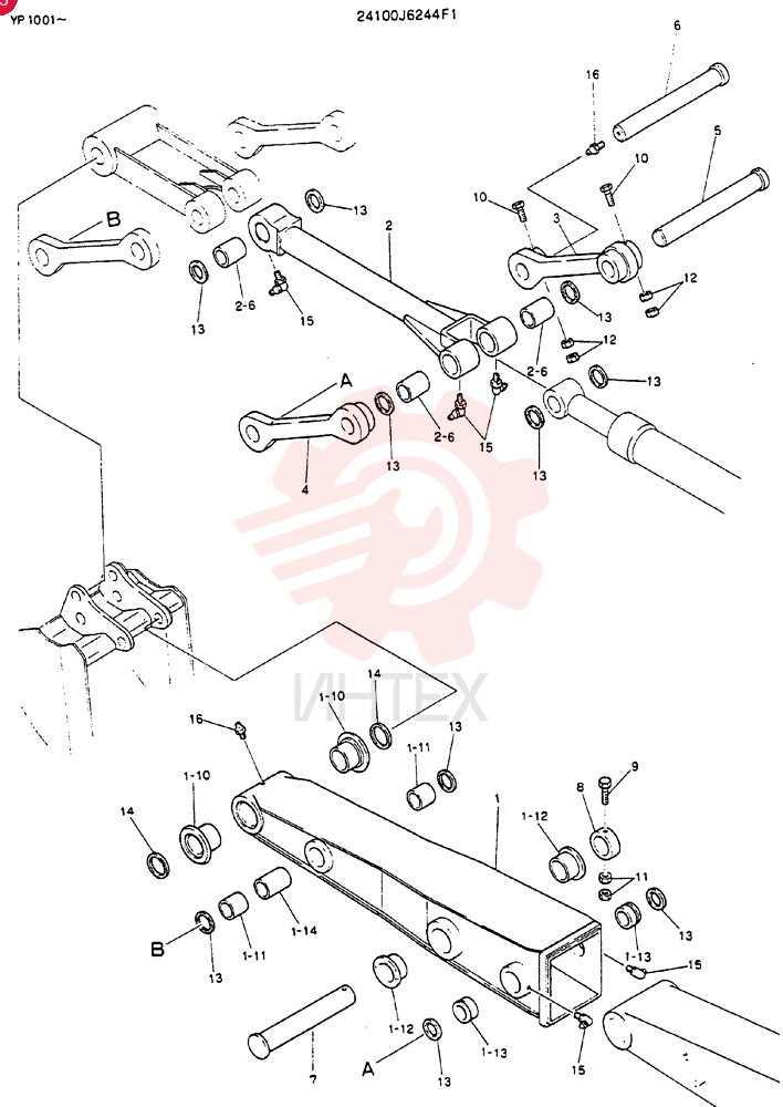 Схема (MD140BLC) - EXCAVATOR BTW YP1001 - YP1281 (1/80-12/06) 24100J6244F1