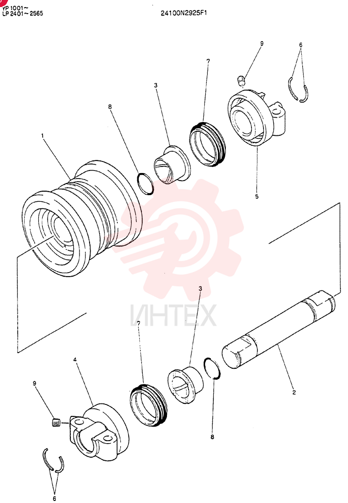 TRACK ROLLER 24100N2925F1