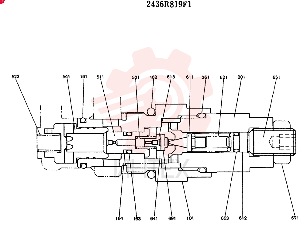 VALVE PRESSURE RELIE 2436R819F1