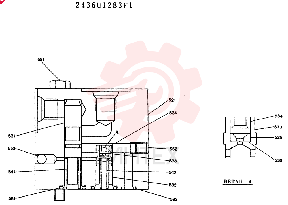VALVE PRESSURE RELIE 2436U1283F1