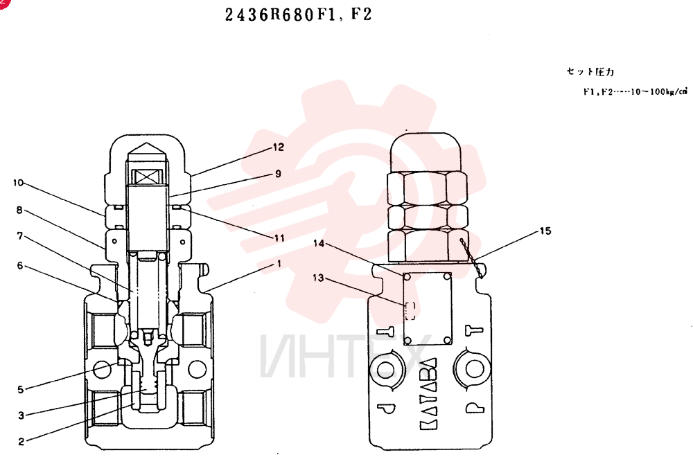 VALVE PRESSURE RELIE 2436R680F1