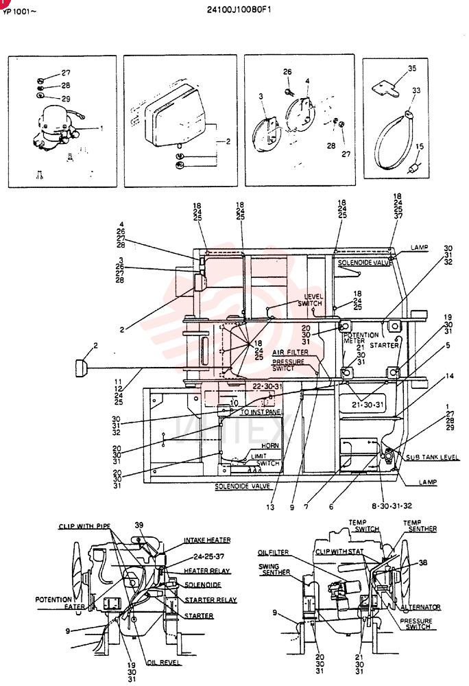 WIRING ASSY, ELEC 24100J10080F1