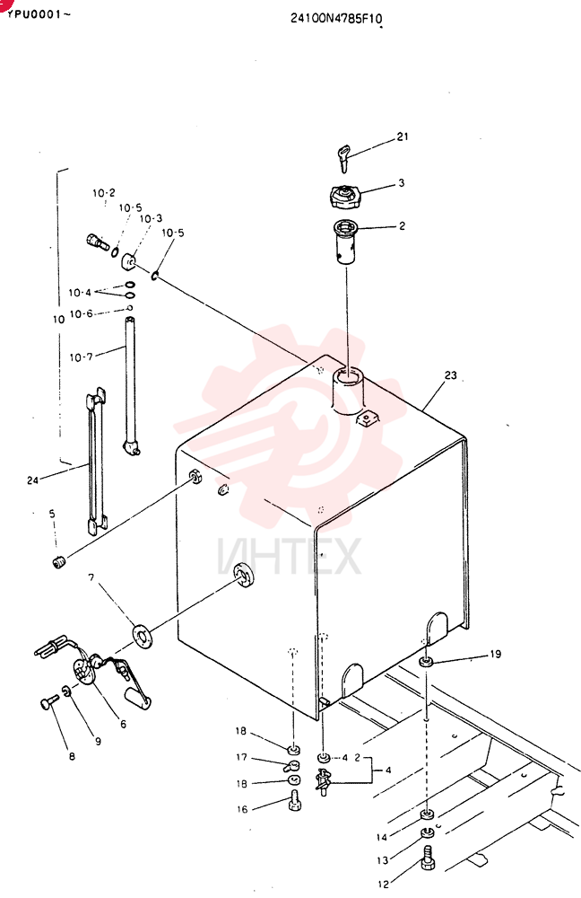 Схема (MD140BLC) - EXCAVATOR BTW YPU0001 - YPU0300 (1/80-12/06) 24100N4785F10