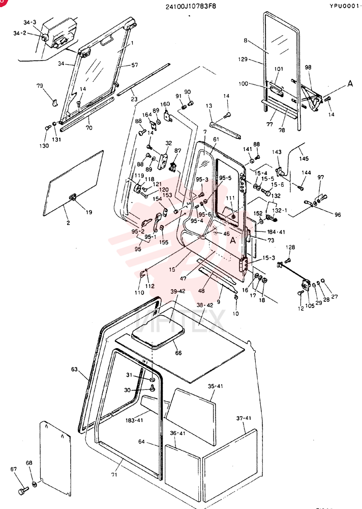 Схема (MD140BLC) - EXCAVATOR BTW YPU0001 - YPU0300 (1/80-12/06) 24100J10783F8 (2)