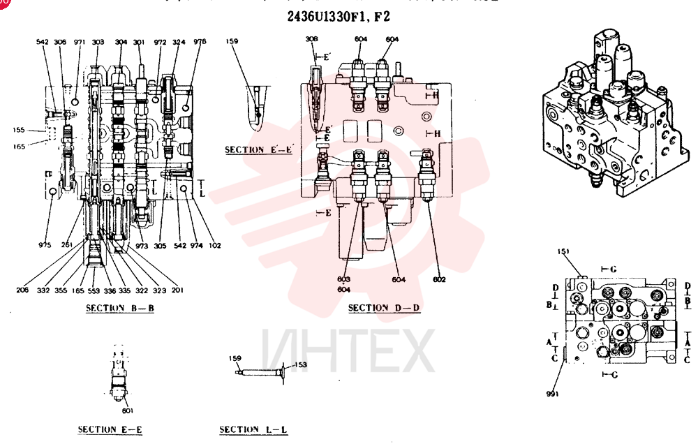Схема (MD140BLC) - EXCAVATOR BTW YPU0001 - YPU0300 (1/80-12/06) 2436U1330F1 (1)
