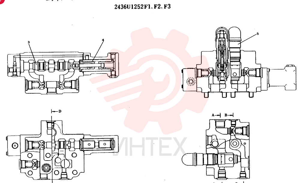 Схема (MD140BLC) - EXCAVATOR BTW YPU0001 - YPU0300 (1/80-12/06) 2436U1252F1 (1)