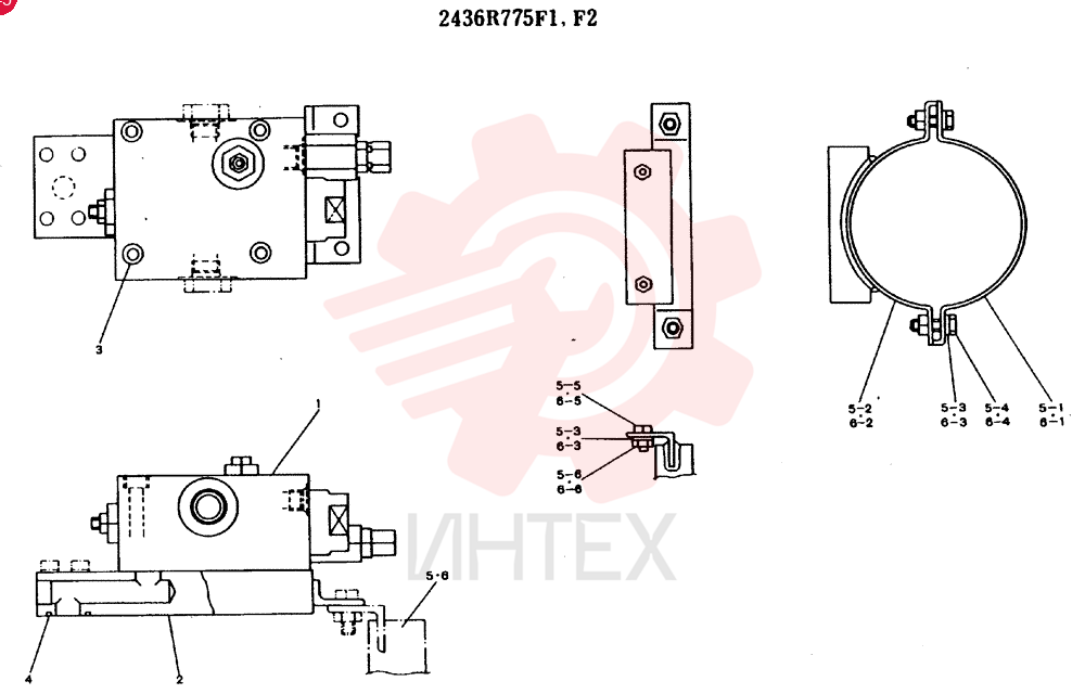 VALVE ASSY, HOLDING, CONSISTS OF THE FOLLOWING PARTS 2436R775F1