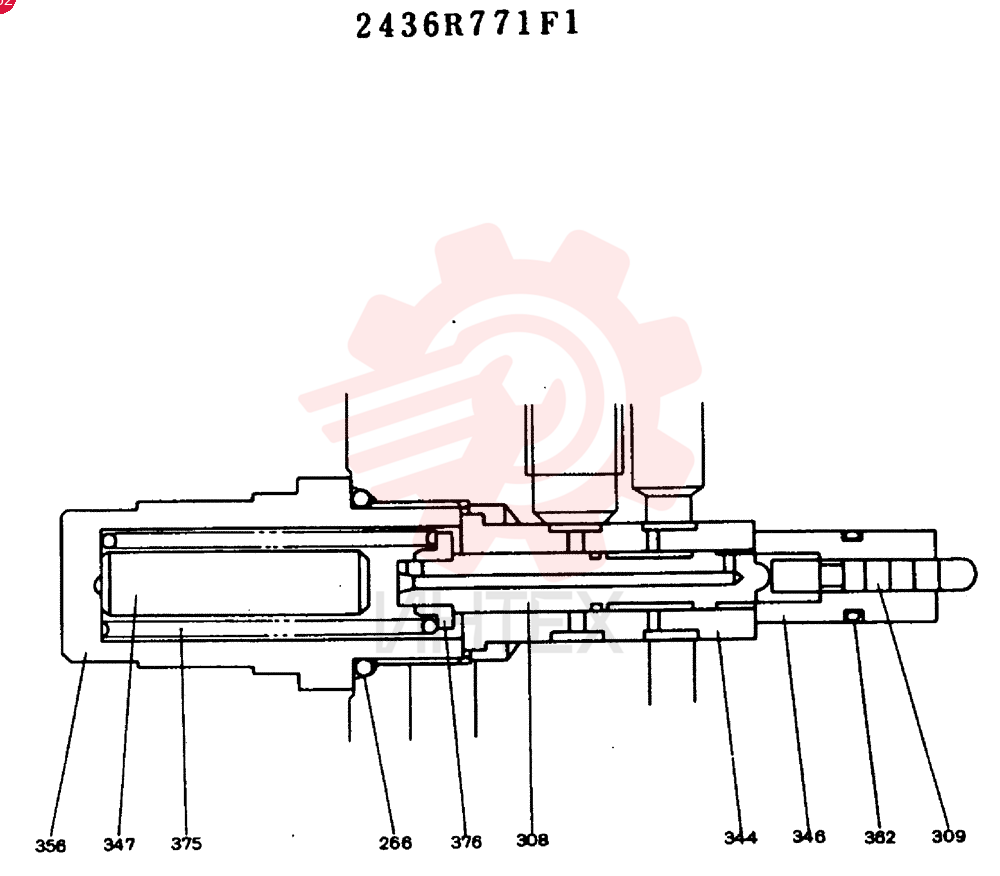 VALVE ASSY., RELIEF CONSISTS OF THE FOLLOWING PARTS 2436R771F1