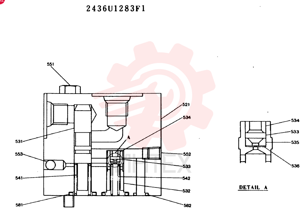 VALVE PRESSURE RELIE 2436U1283F1