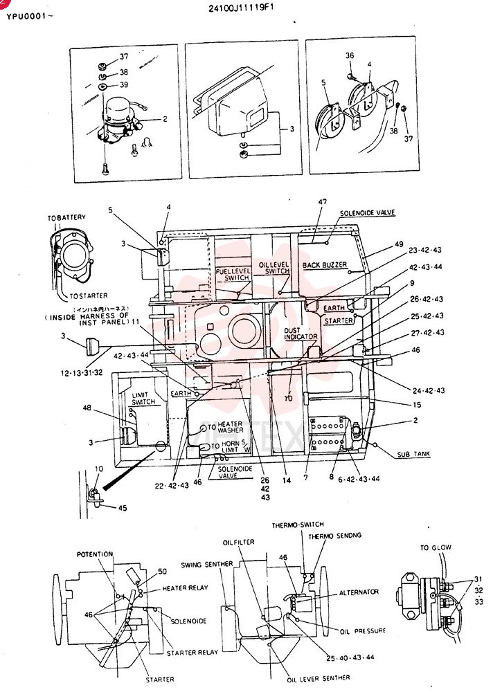 WIRING ASSY., ELEC 24100J11119F1