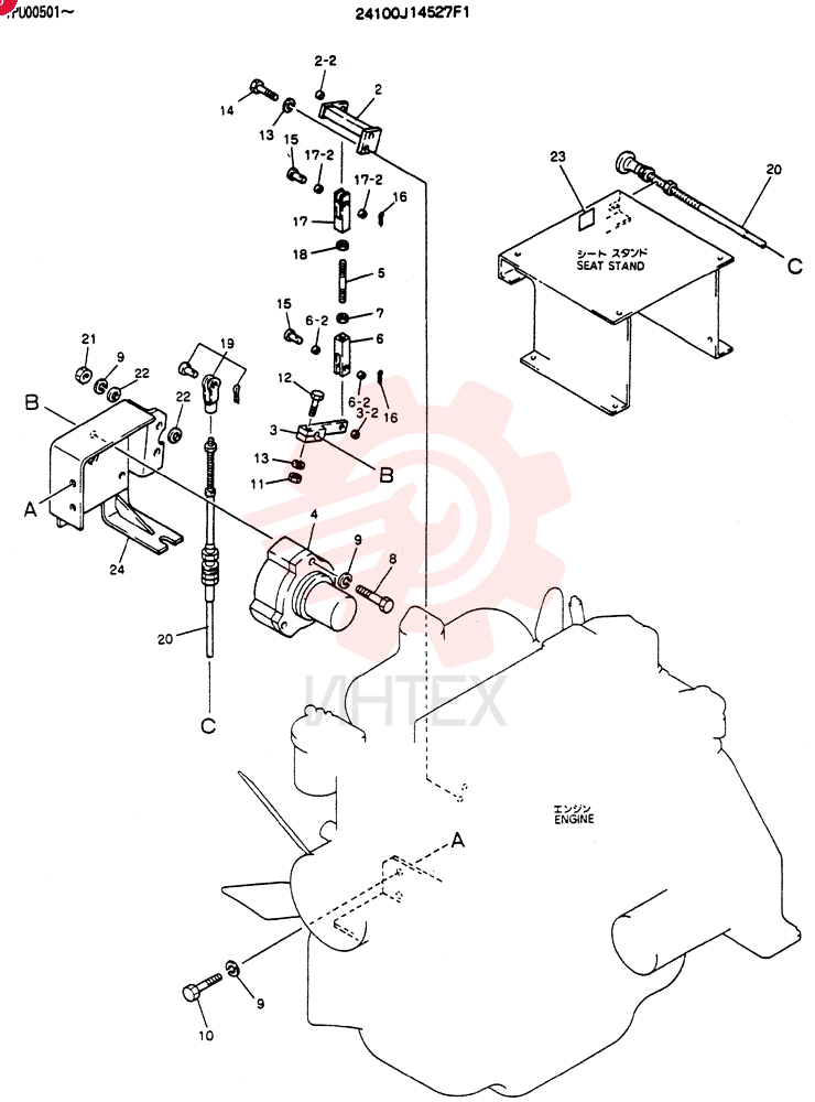 CONTROL ASSY, ENGINE 24100J14527F1
