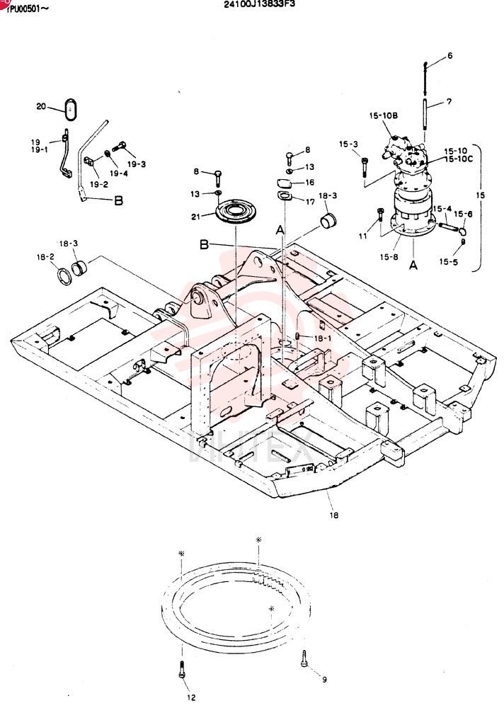 FRAME ASSY. UPP 24100J13833F3