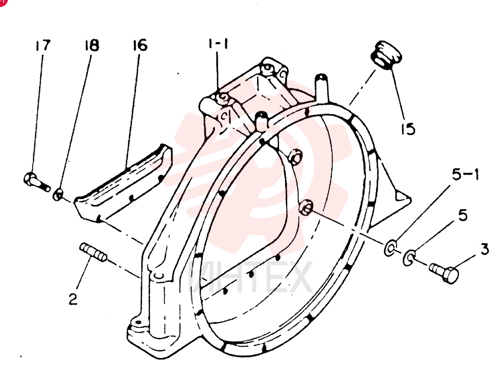 HOUSING; FLY WHEEL VI9113416332