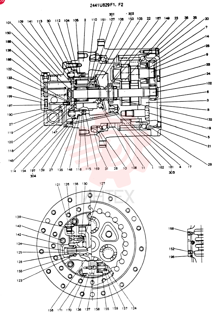 MOTOR ASSY (PROPELLING) 2441U829F1F2