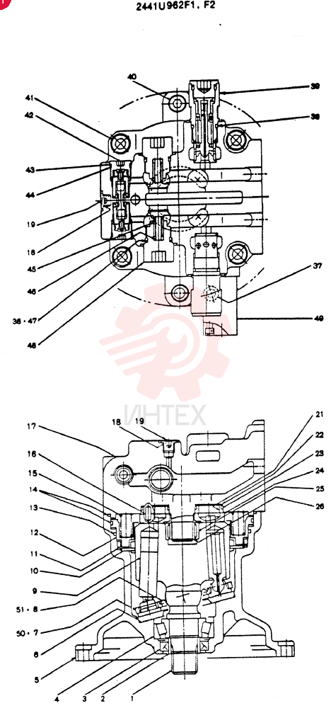 MOTOR ASSY (SWING) 2441U962F1.F2