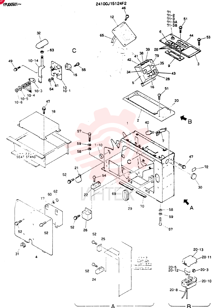 PANEL ASSY, INST 24100J15124F2 (3)