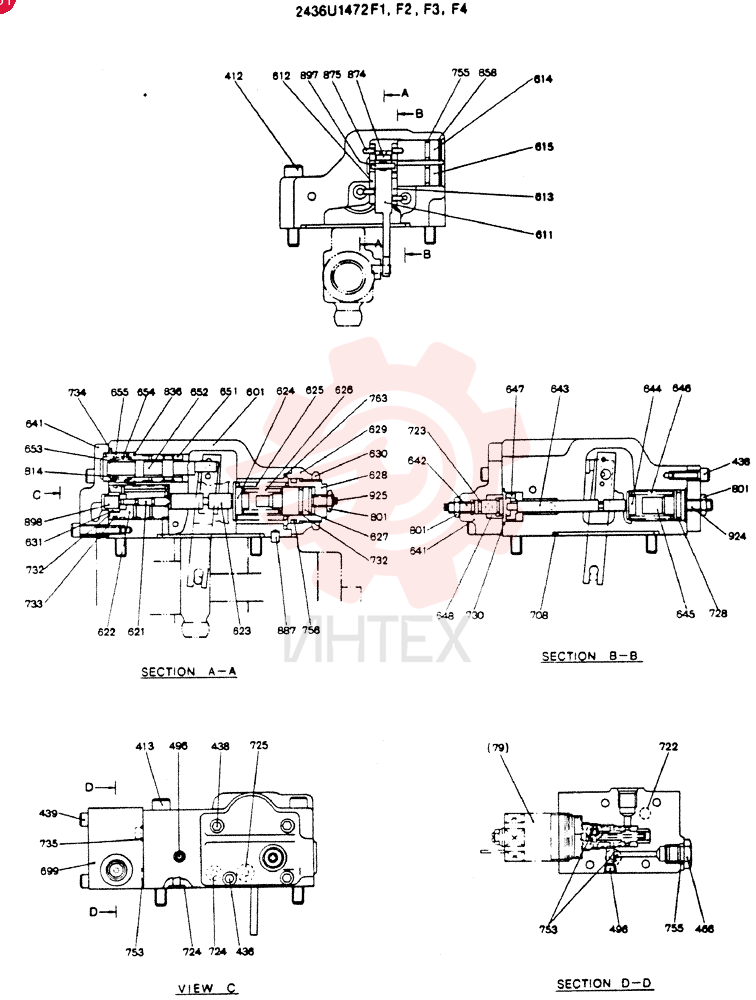 REGULATOR ASSY (FRONT) 2436U1472F1F4