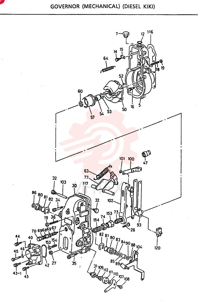 GOVERNOR ASM. ; MECHANICAL VI8943164080