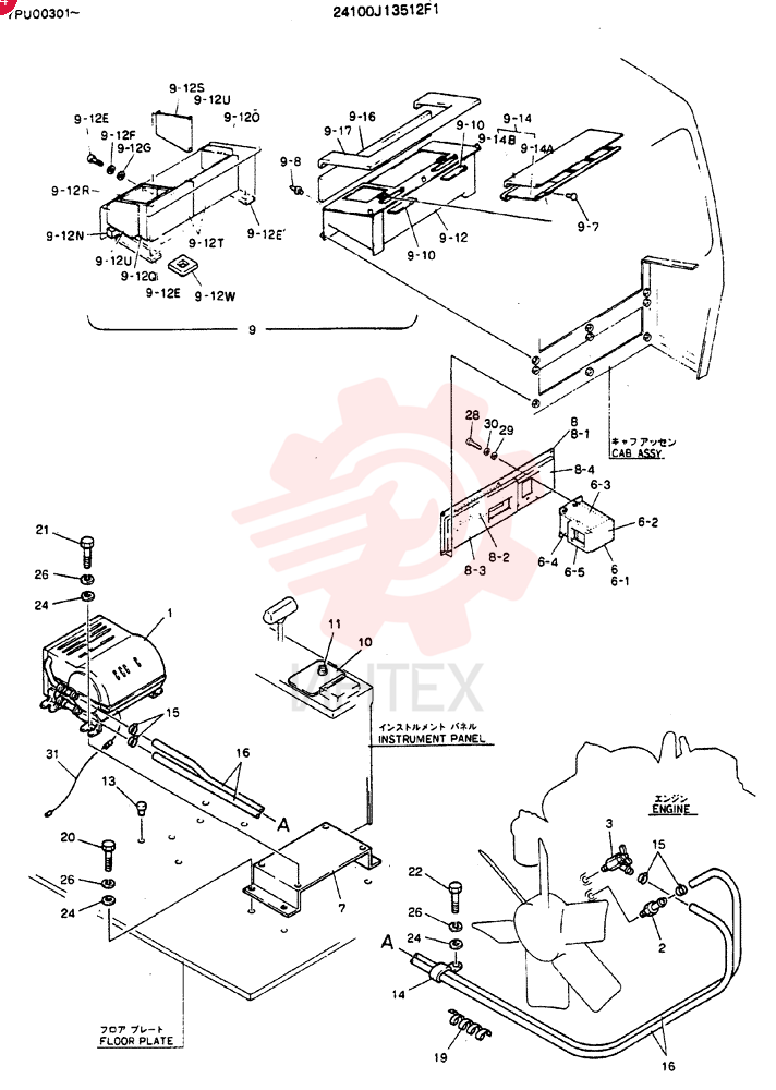 HEATER ASSY 24100J13512F1