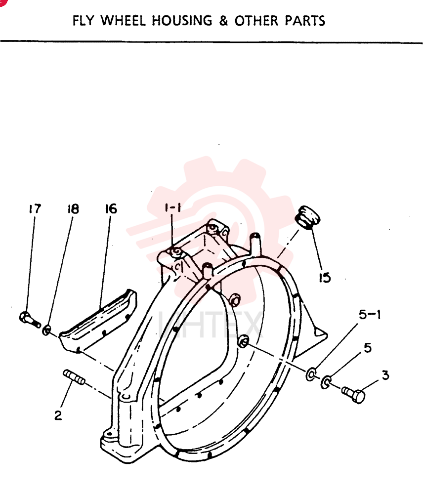 HOUSING ; FLY WHEEL VI9113416332