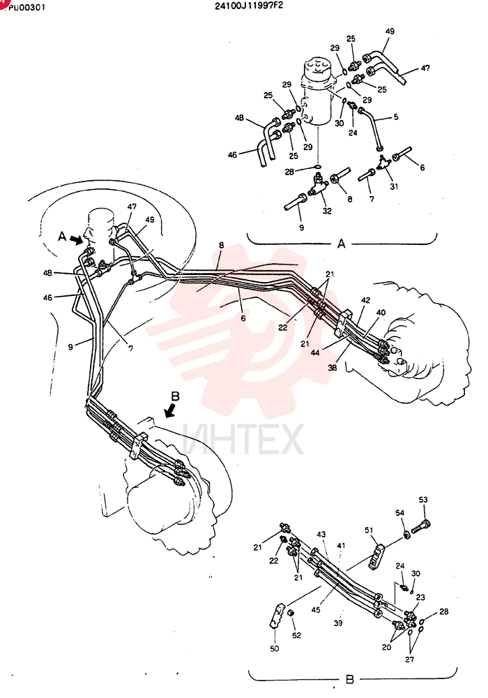 HYDR LINES, LOW 24100J11997F2