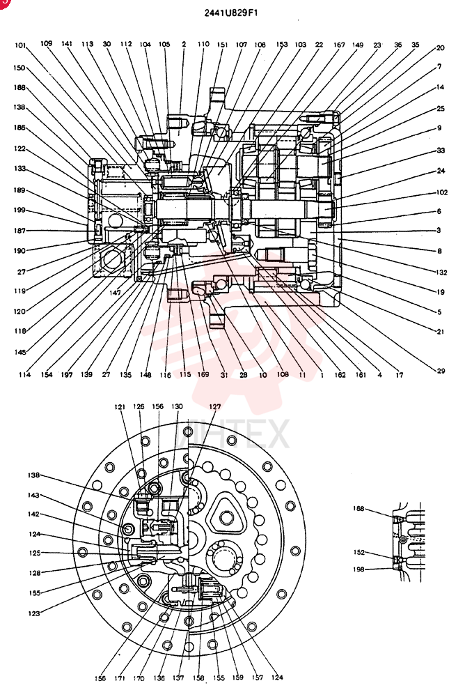 HYDRAULIC MOTOR 2441U829F1