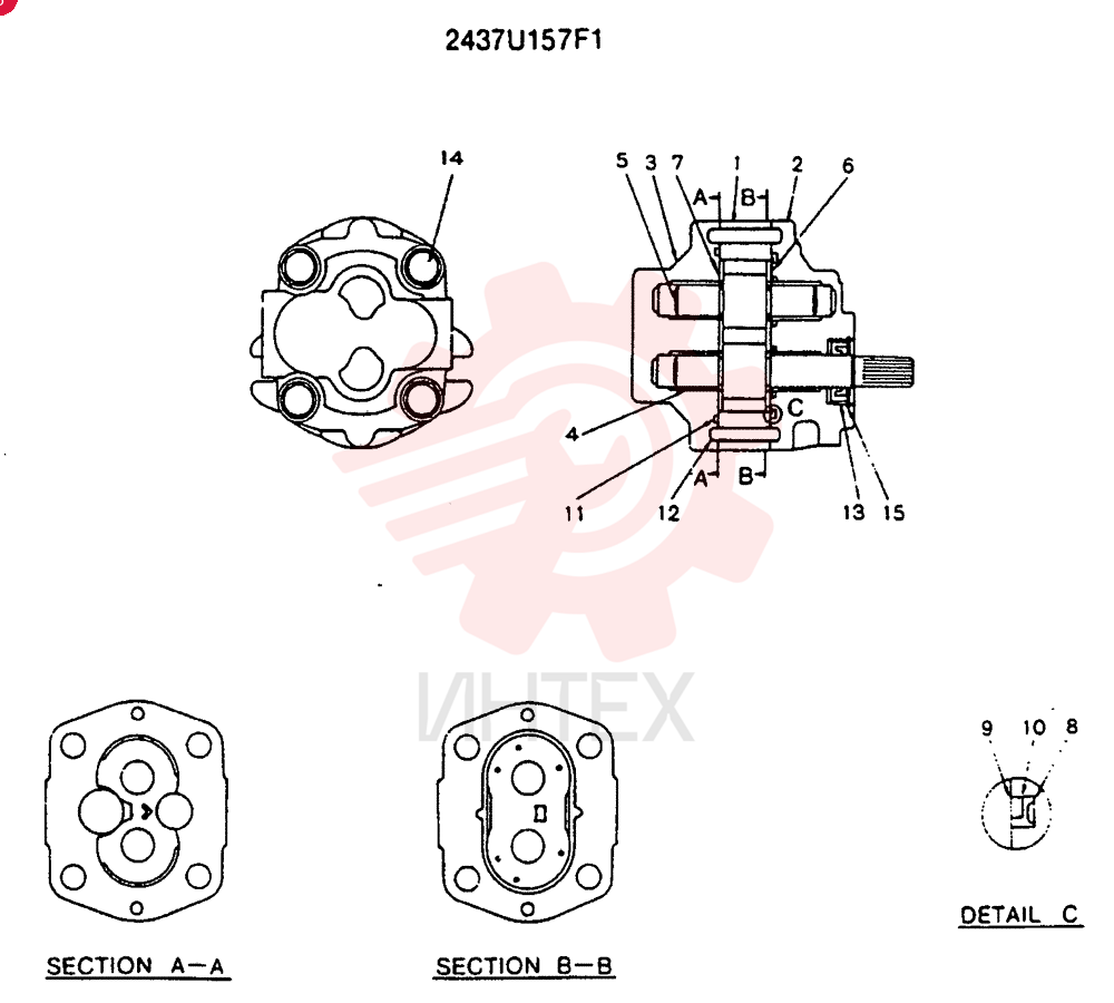 HYDRAULIC PUMP 2437U157F1
