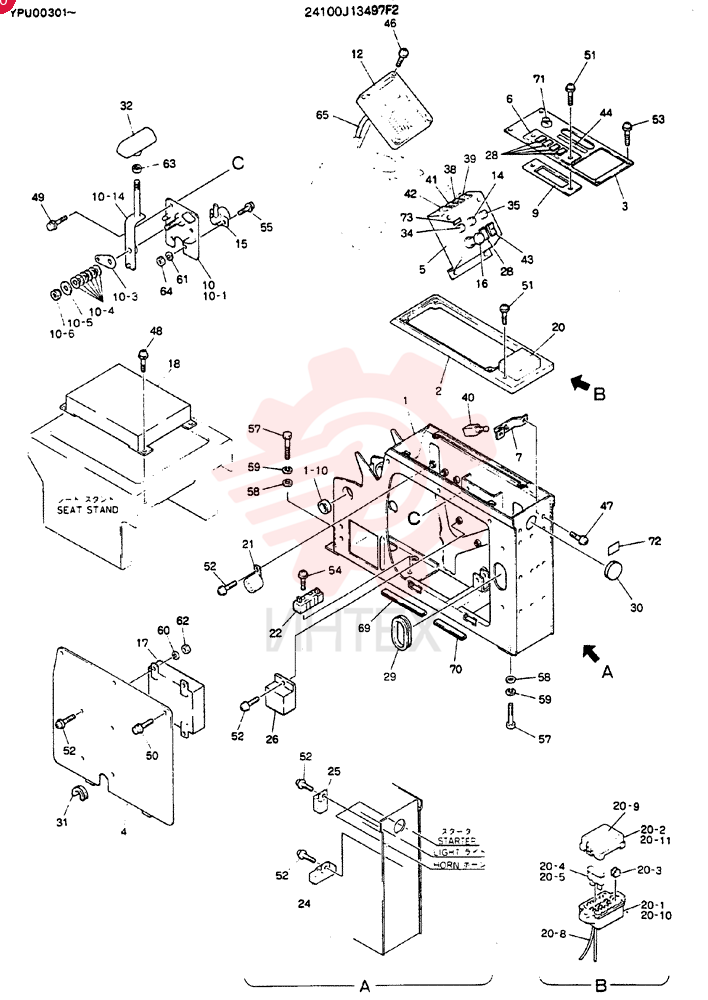 PANEL ASSY.INST 24100J13497F2