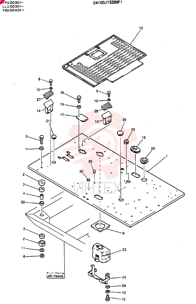 PLATE ASSY, FLOOR 24100J13289F1