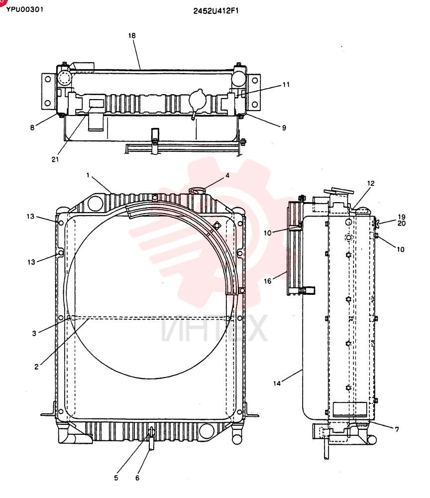 RADIATOR 2452U412F1
