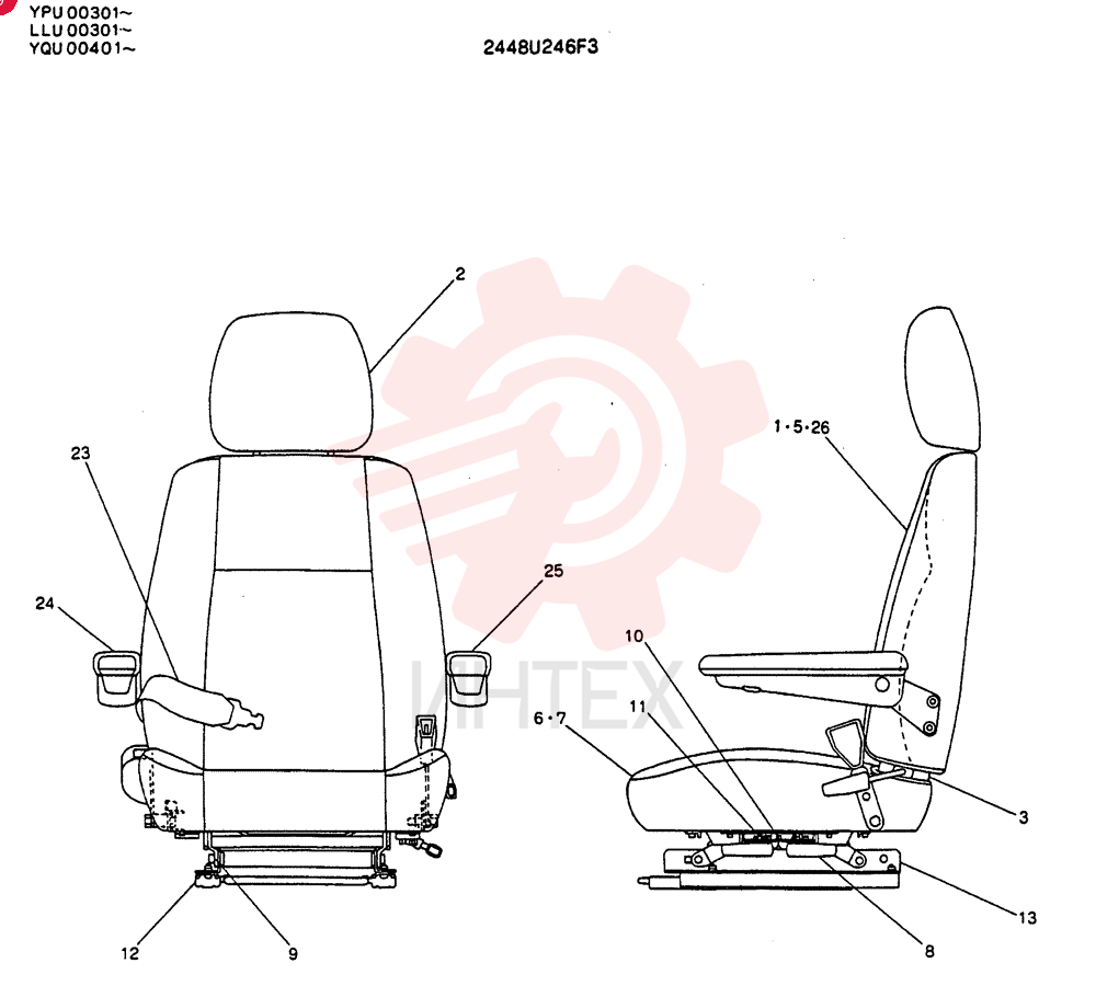 SEAT ASSY 2448U246F3