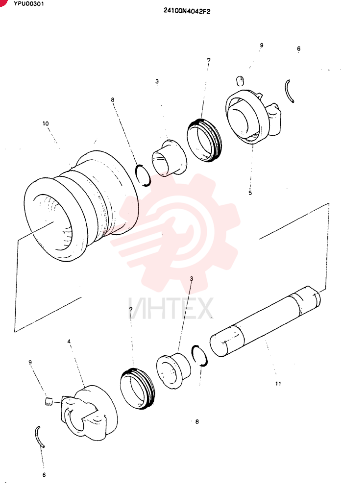TRACK ROLLER 24100N4042F2