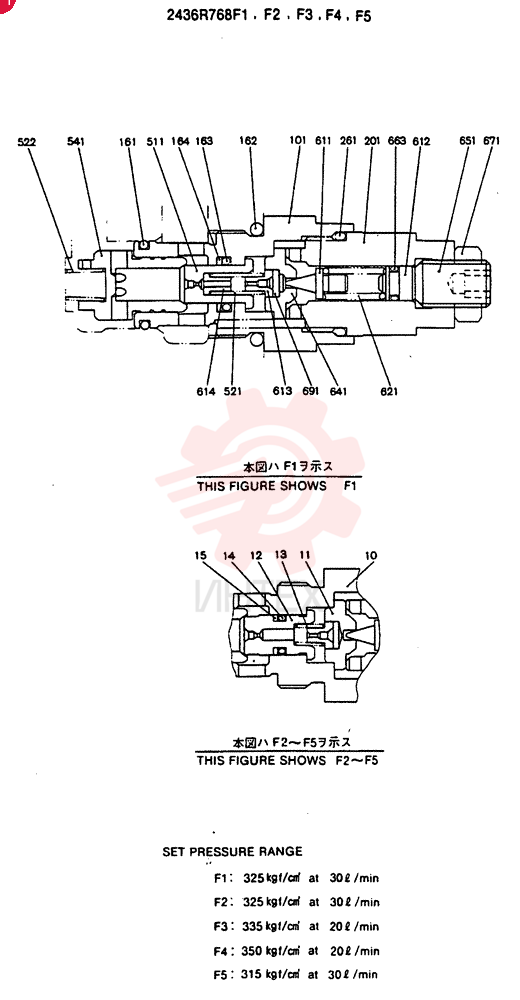 VALVE PRESSURE RELIE 2436R768F1